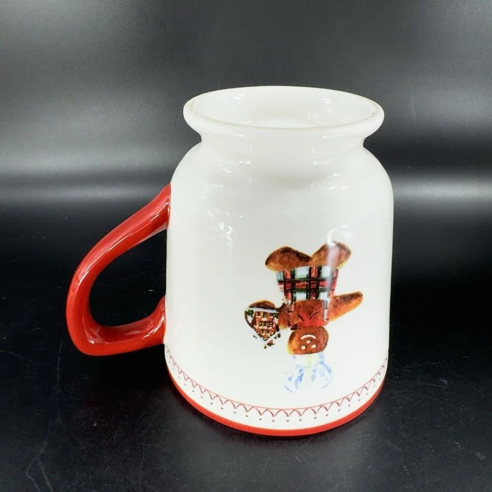 Williams Sonoma Gingerbread‎ Chef Ceramic Mug Cup Ceramic Christmas Icons Mug
